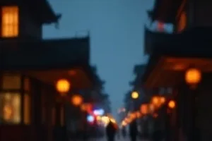 公交站牌下两个人隔着一段距离站着